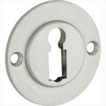 Sleutelrozet Chemin de Fer 50mm mat nikkel ongelakt