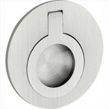 Luikring rond 50mm mat nikkel gelakt Luikring rond 50mm mat nikkel gelakt