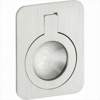 Luikring verdekt 40x30mm mat nikkel gelakt Luikring verdekt 40x30mm mat nikkel gelakt