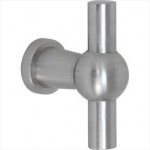 Meubelknop Chemin de Fer mat nikkel ongelakt 58x10mm