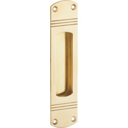 Schuifdeurkom Art-deco messing gepolijst gelakt