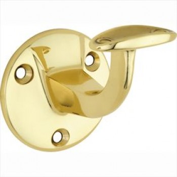 Leuninghouder Elegant hol messing gepolijst gelakt Leuninghouder Elegant hol messing gepolijst gelakt