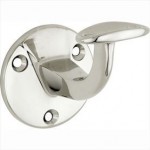 Leuninghouder Elegant hol messing glans nikkel