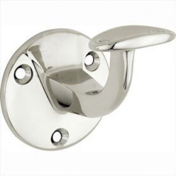 Leuninghouder Elegant hol messing glans nikkel Leuninghouder Elegant hol messing glans nikkel