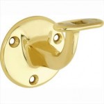 Leuninghouder Elegant vlak messing gepolijst gelakt