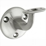 Leuninghouder Elegant vlak mat nikkel ongelakt