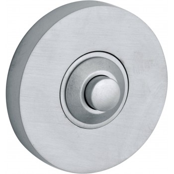 Beldrukker Vivo rond mat chroom