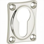 Cilinderrozet glans nikkel