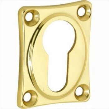 Cilinderrozet messing ongelakt