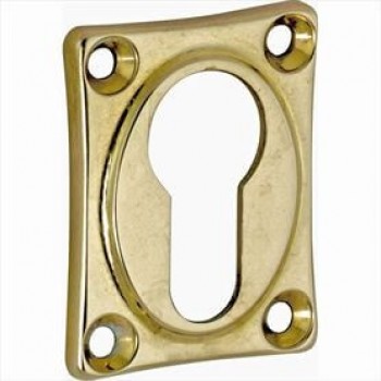 Cilinderrozet messing getrommeld ongelakt