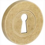 Sleutelrozet Vivo messing getrommeld ongelakt