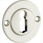 Sleutelrozet Chemin de Fer 50mm glans nikkel