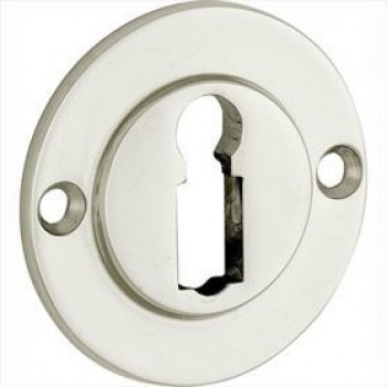 Sleutelrozet Chemin de Fer 50mm glans nikkel