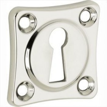Sleutelrozet vierkant glans nikkel