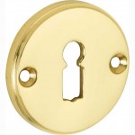 Sleutelrozet Facet messing gepolijst gelakt