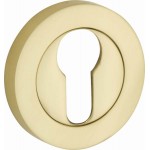 Cilinderrozet Vivo messing gepolijst gelakt