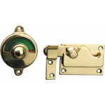 Vrij bezet overslag vlak messing gepolijst gelakt