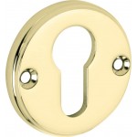 Cilinderrozet Facet messing ongelakt