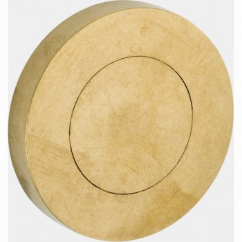 Blind rozet Vivo 50mm messing getrommeld ongelakt