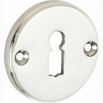 Sleutelrozet Facet glans nikkel