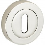 Sleutelrozet Cardea glans nikkel