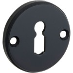 Sleutelrozet Facet mat zwart