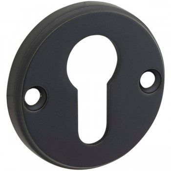 Cilinderrozet Facet mat zwart