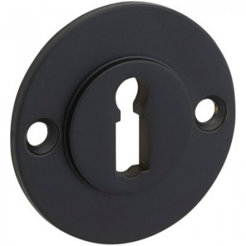 Sleutelrozet Chemin de Fer 50mm mat zwart