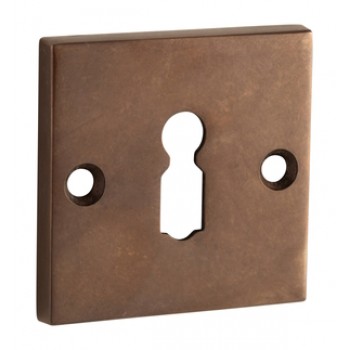 Sleutelrozet Bauhaus-Style antiek brons