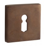 Sleutelrozet Bauhaus-Style antiek brons verdekt