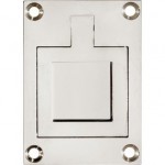 Luikring rechthoekig 66x48mm glans nikkel 
