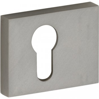 Cilinderrozet Maya mat nikkel ongelakt M&T