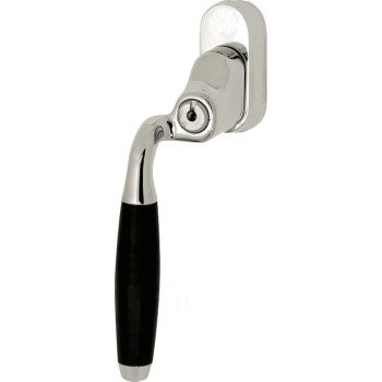 Draaikiep Ton afsluitbaar glans nikkel ebben verkropt