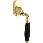 Draaikiep verkropt Bonton afsluitbaar messing ongelakt ebben