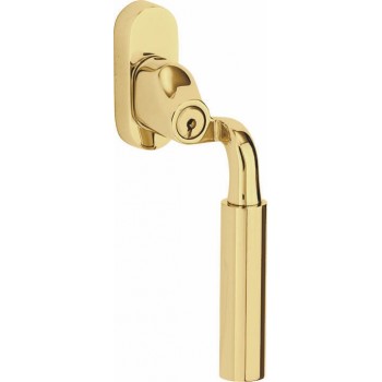 Draaikiep Frankfurt afsluitbaar messing ongelakt verkropt