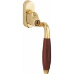 Draaikiep verkropt Bonton afsluitbaar messing ongelakt bubinga