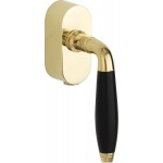 Draaikiep Bonton afsluitbaar messing ongelakt ebben