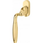 Draaikiep Elegant afsluitbaar messing ongelakt 