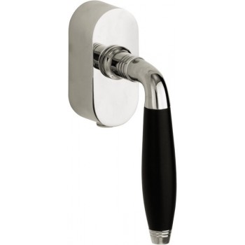 Draaikiep Bonton afsluitbaar glans nikkel ebben