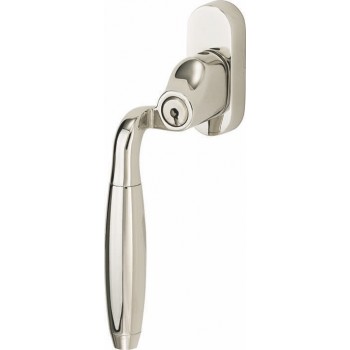 Draaikiep Elegant afsluitbaar glans nikkel 