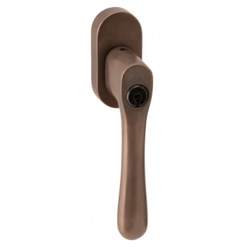 Draaikiep Linea afsluitbaar antiek brons Draaikiep Linea afsluitbaar antiek brons