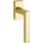 Draaikiep Kare Bauhaus messing gepolijst gelakt