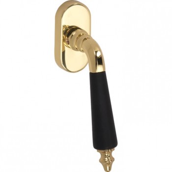 Draaikiep Antique messing gepolijst gelakt ebben Draaikiep Antique messing gepolijst gelakt ebben
