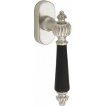 Draaikiep Nouveau antiek nikkel ebbenhout