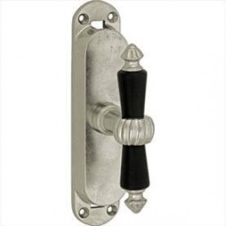 Kruisespagnolet Nouveau antiek nikkel ebbenhout
