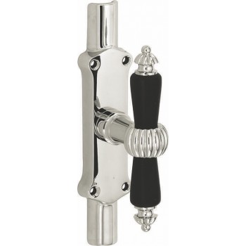 Kruisespagnolet Nouveau glans nikkel ebben