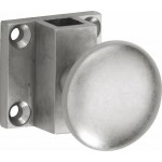 Trekknop espagnolet voor vierkante stang antiek nikkel