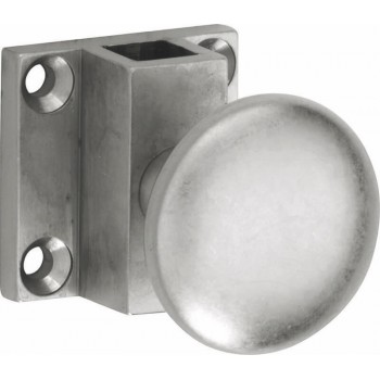 Trekknop espagnolet voor vierkante stang antiek nikkel