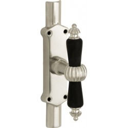 Kruisespagnolet Nouveau antiek nikkel ebben