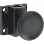 Trekknop espagnolet voor vierkante stang mat zwart